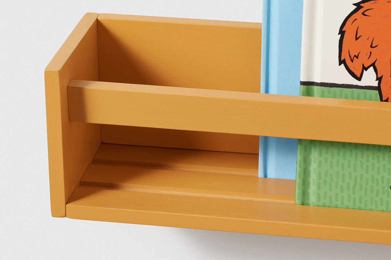 Wall-Mounted Kids' Bookshelf – Yellow | KonMari Shop by Marie Kondo