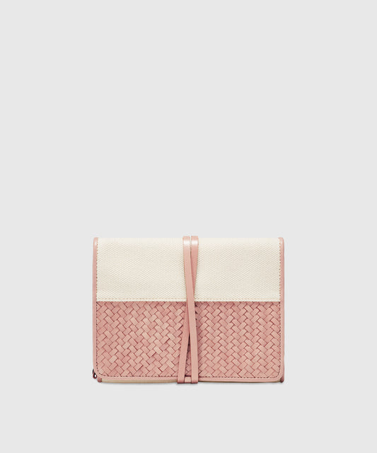 Leather & Cotton Hanging Toiletry Bag | KonMari by Marie Kondo