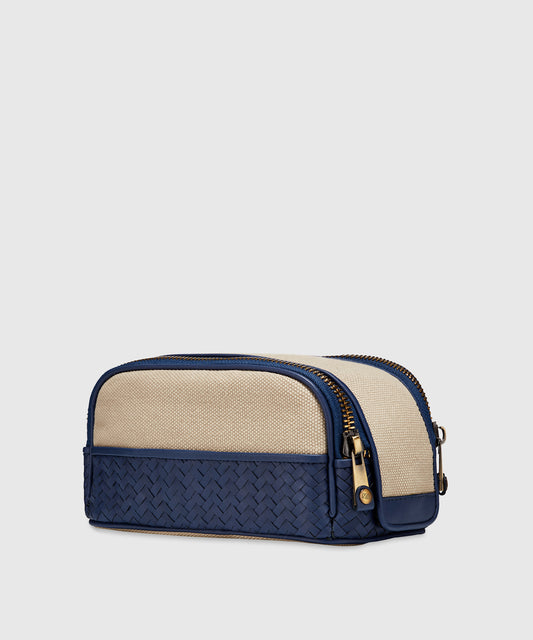 Mantidy Dopp Kit | Leather & Cotton Travel Organizer | KonMari - Secondary Image