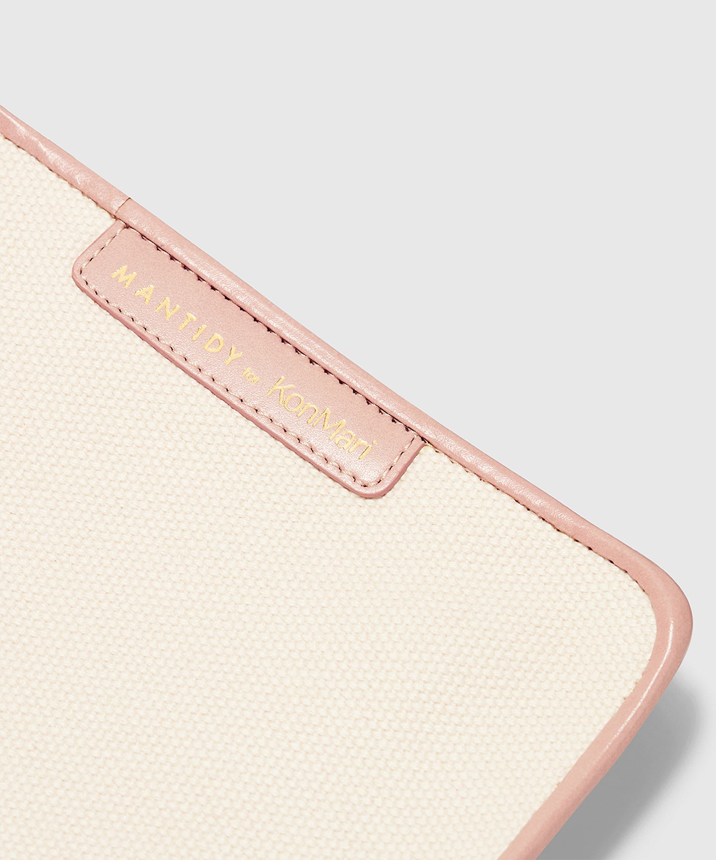 Cotton Canvas & Leather Tech Organizer| KonMari by Marie Kondo