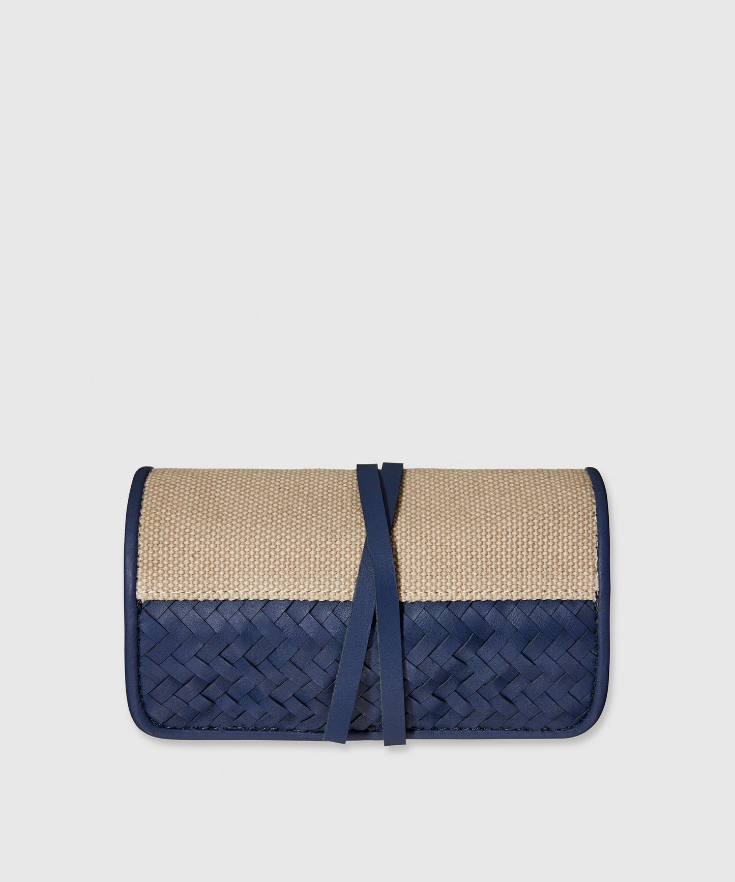 Cotton Canvas & Leather Tech Organizer| KonMari by Marie Kondo