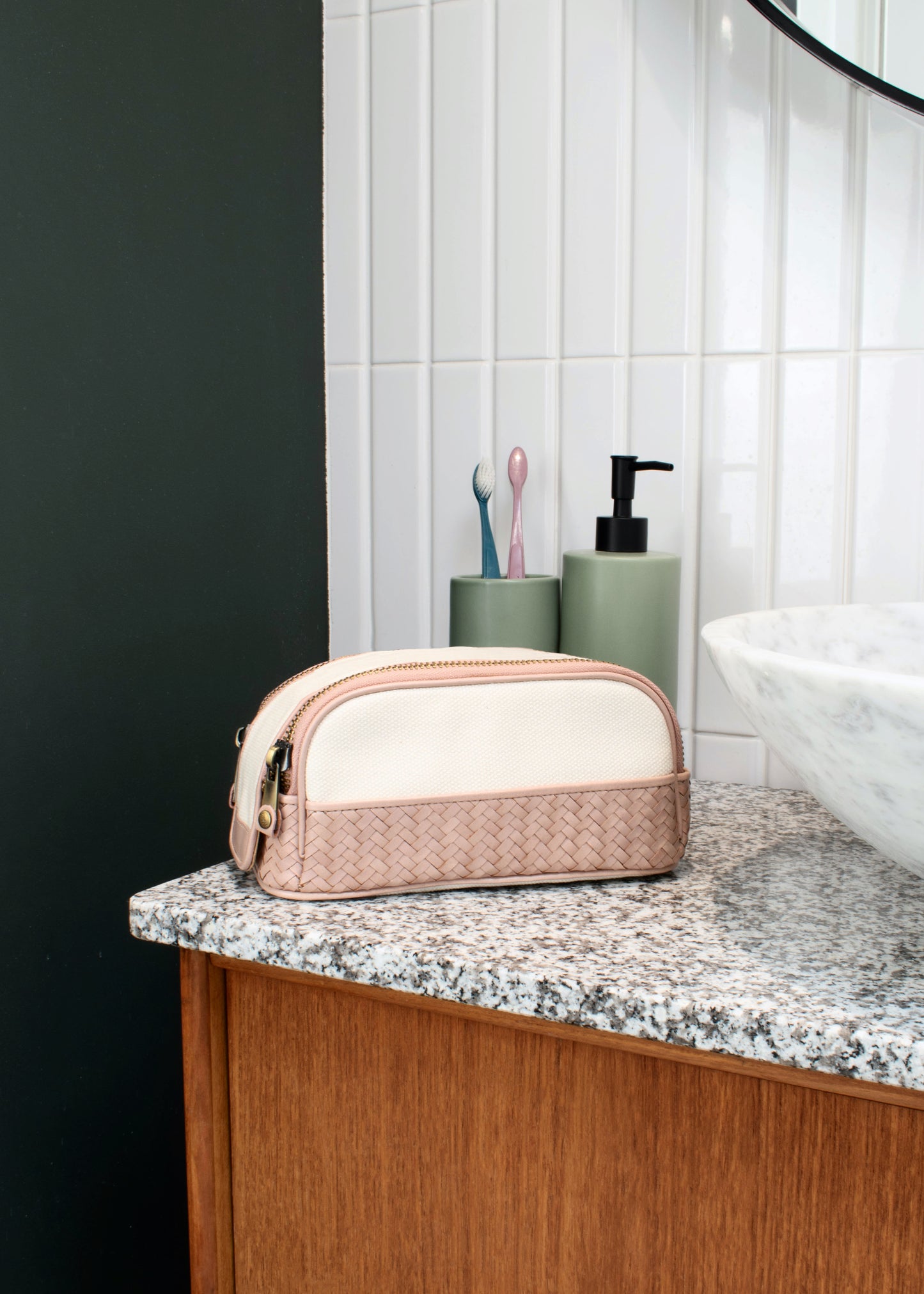 Cotton Canvas Dopp Kit - Pink | KonMari Shop by Marie Kondo