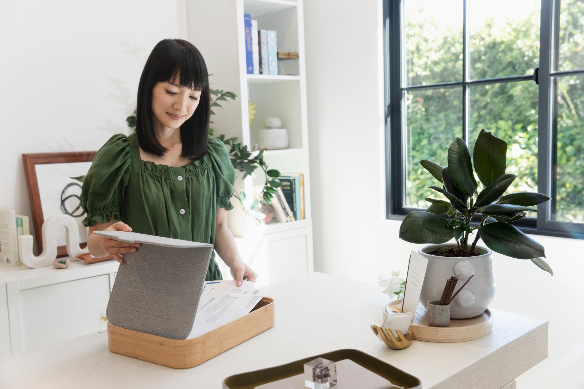 Desktop Organizer & Pending Box | KonMari by Marie Kondo