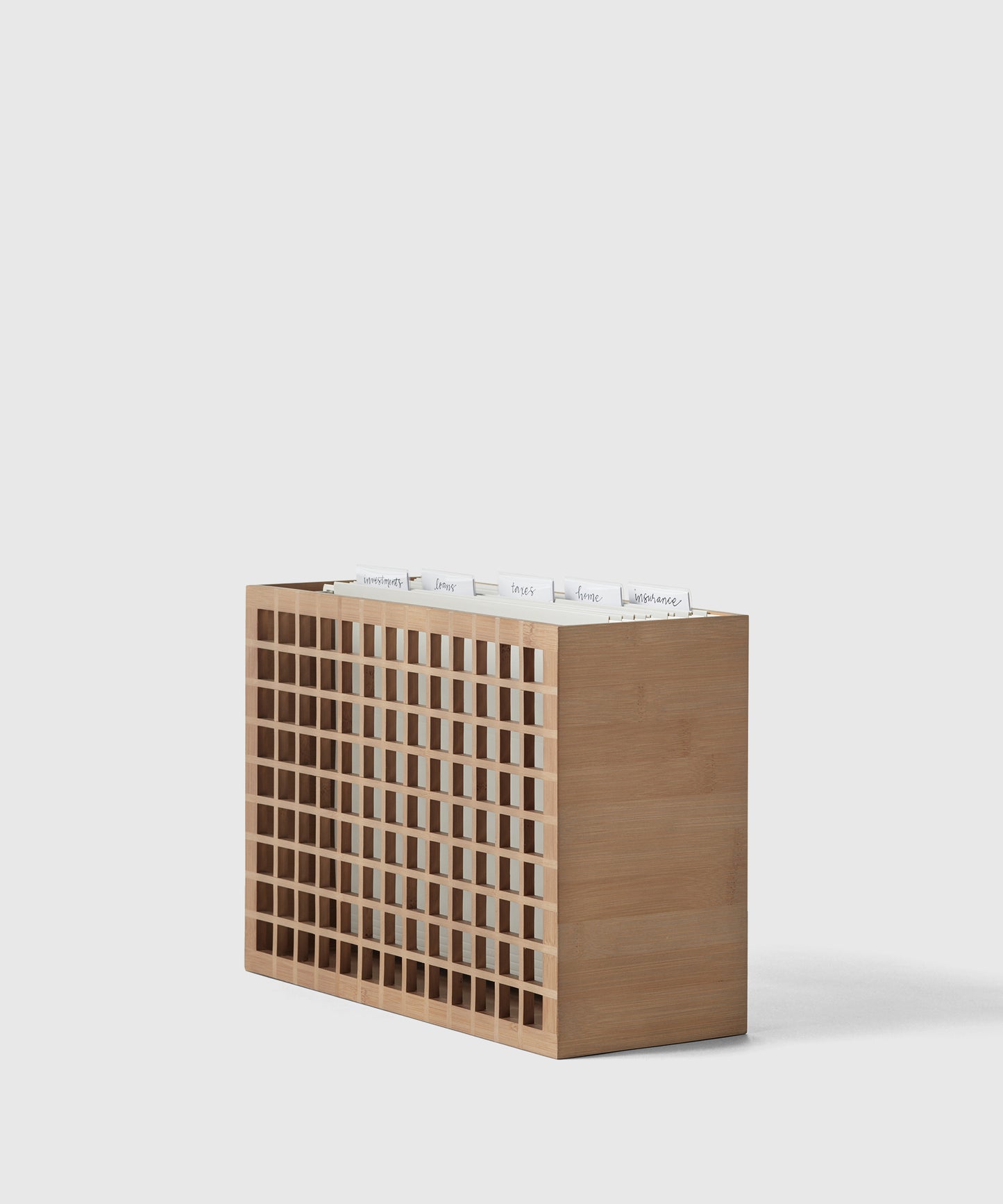 Bamboo File Organizer | The Container Store x KonMari by Marie Kondo 