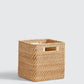 Medium Natural Rattan Storage Cube | The Container Store x KonMari