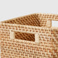 Medium Natural Rattan Storage Cube | The Container Store x KonMari
