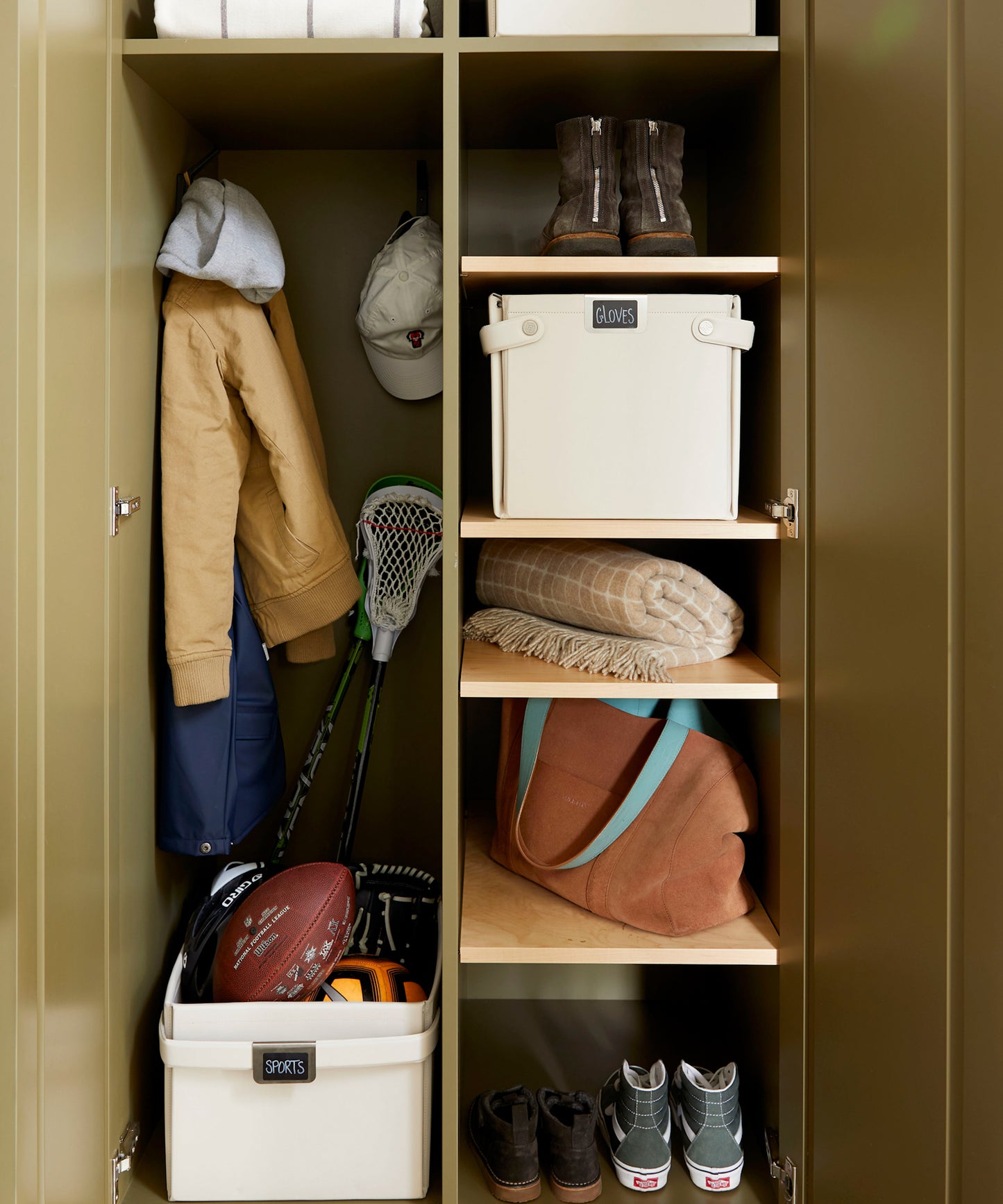 White Vegan Leather Storage Bin | KonMari by Marie Kondo