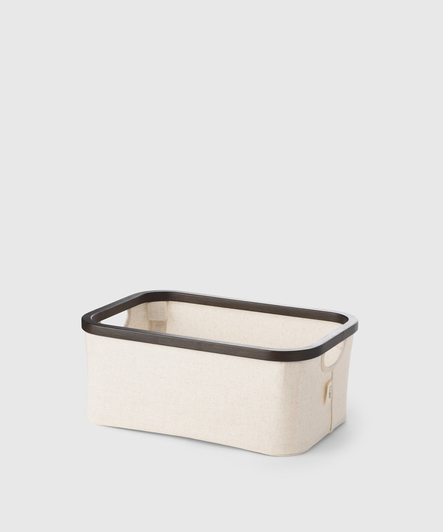 Bamboo & Cotton Rectangular Storage Basket | KonMari by Mari Kondo