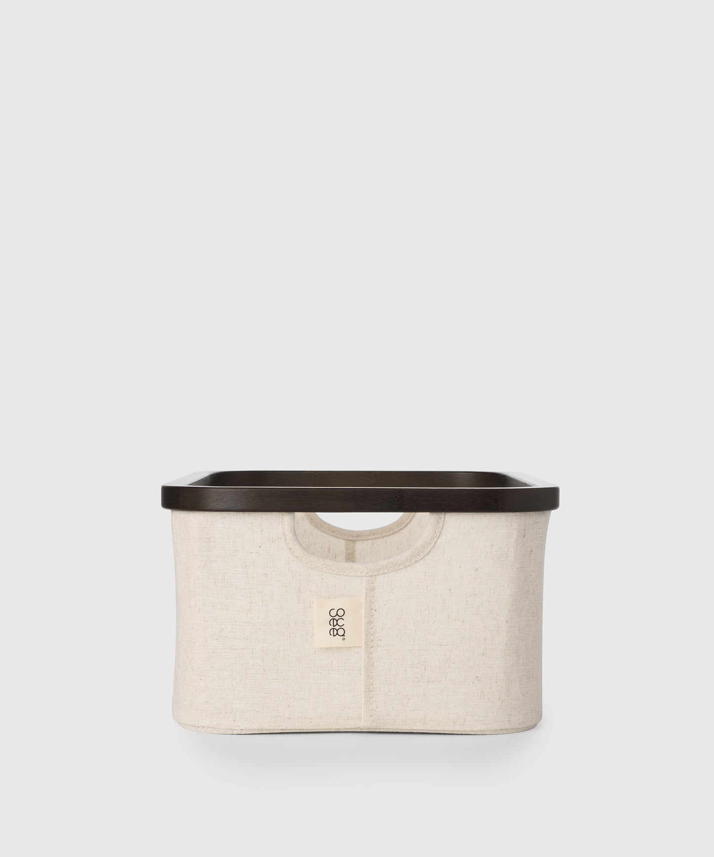 Bamboo & Cotton Rectangular Storage Basket | KonMari by Mari Kondo