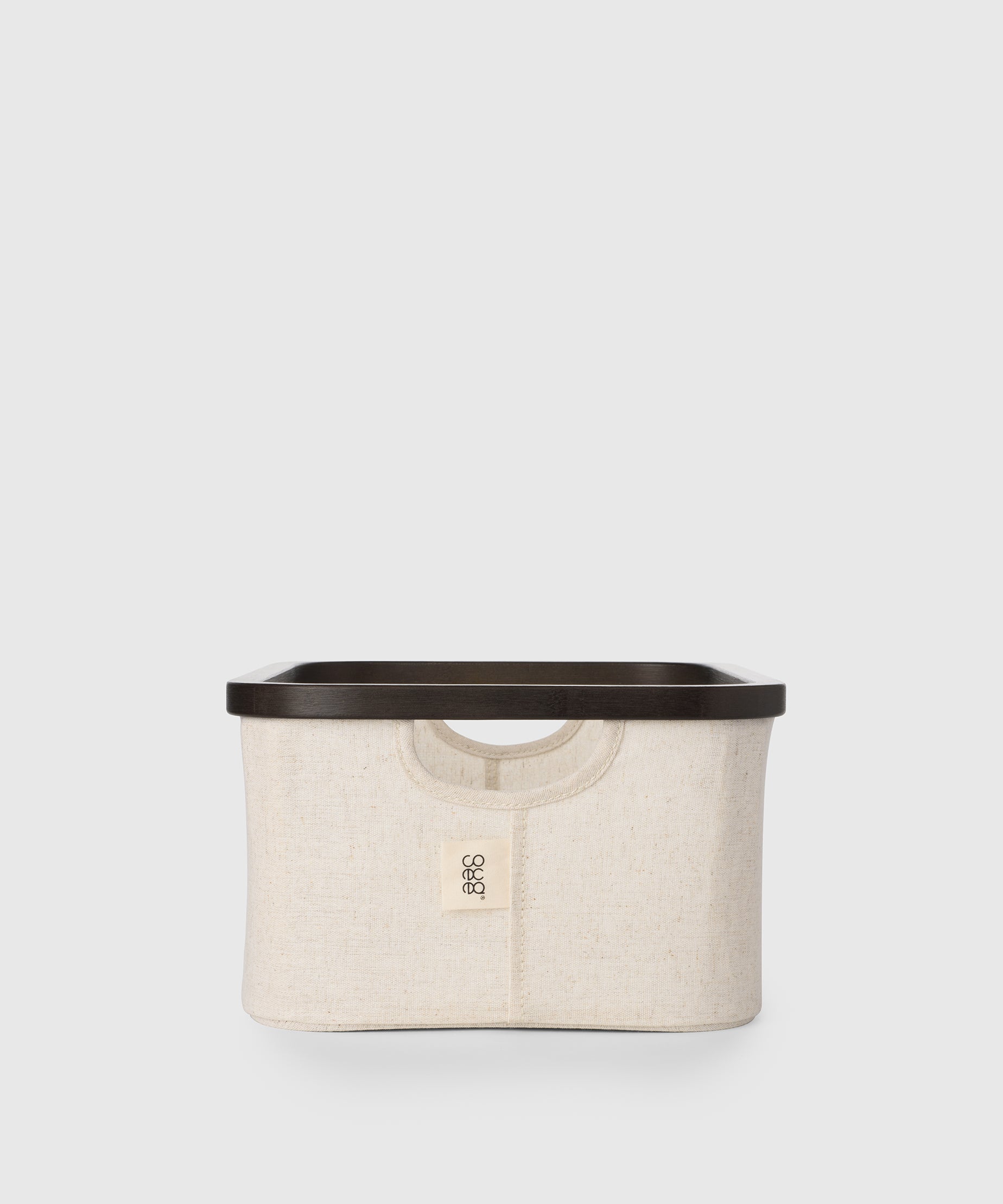 Bamboo & Cotton Rectangular Storage Basket | KonMari by Mari Kondo