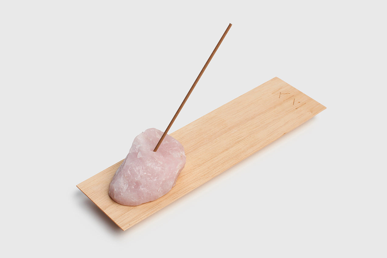 Rose Quartz Incense Holder | KonMari Exclusive | KonMari by Marie Kondo 