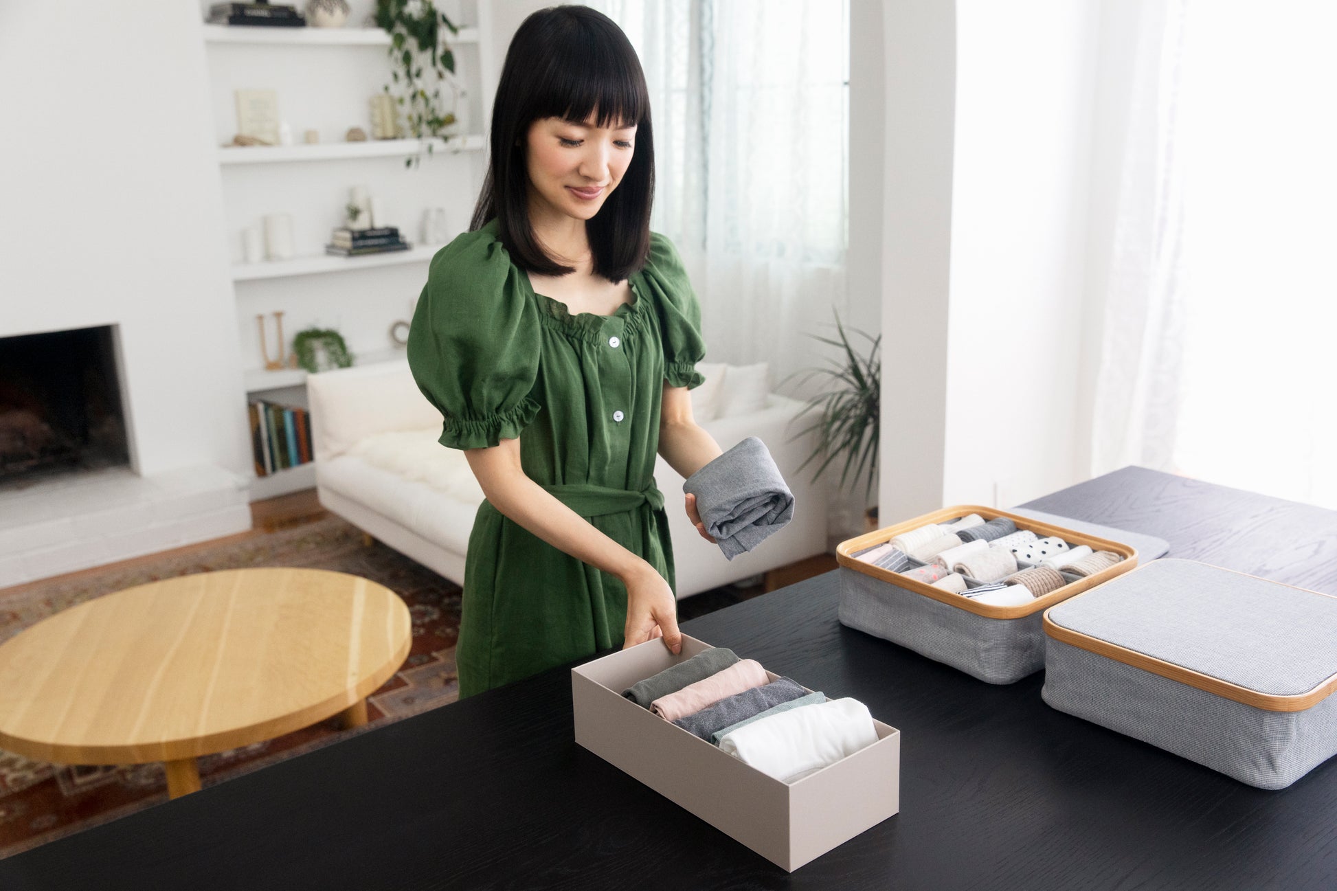 KonMari Stacking Storage Box with 9 Compartments