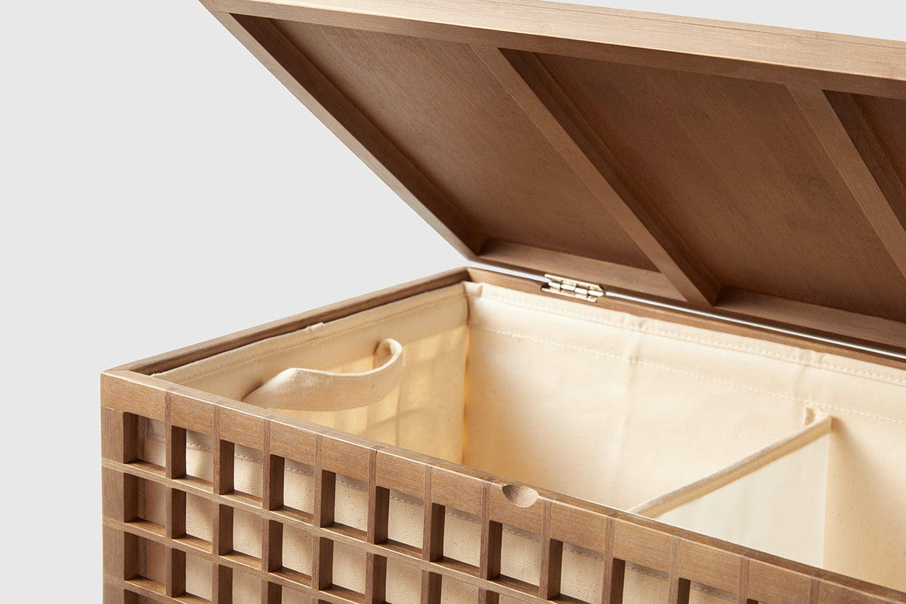 The Container Store x KonMari | Bamboo Hamper by Marie Kondo