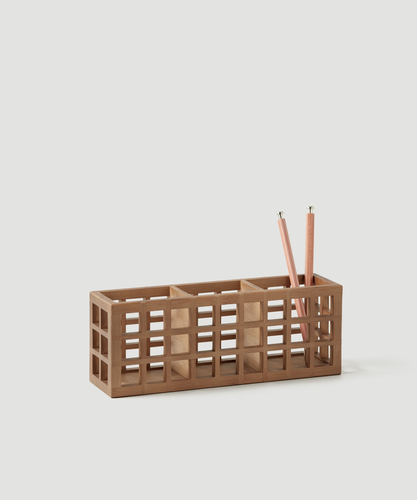 The Container Store x KonMari | Bamboo 3-Section Desk Organizer