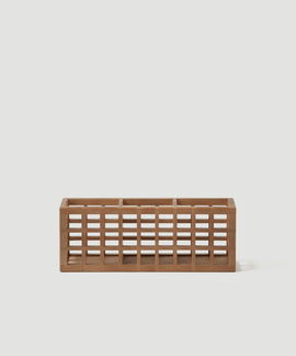 Bamboo 3-Section Desk Organizer