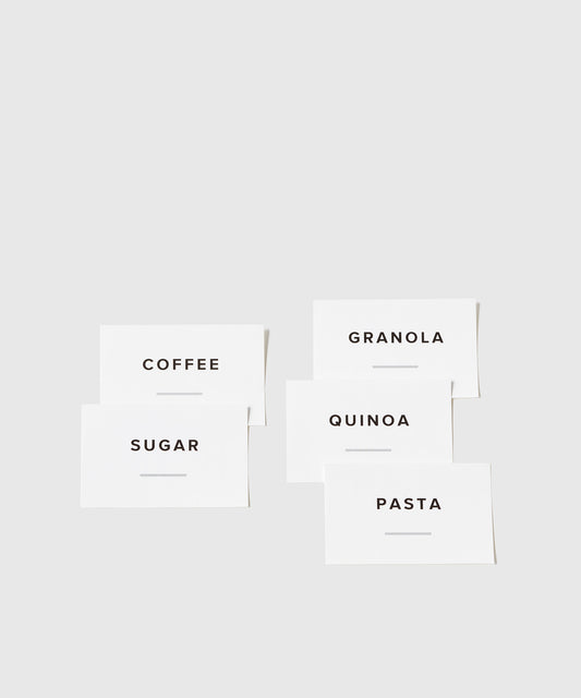 Food Container Labels for Kitchen | KonMari by Marie Kondo  x The Container Store