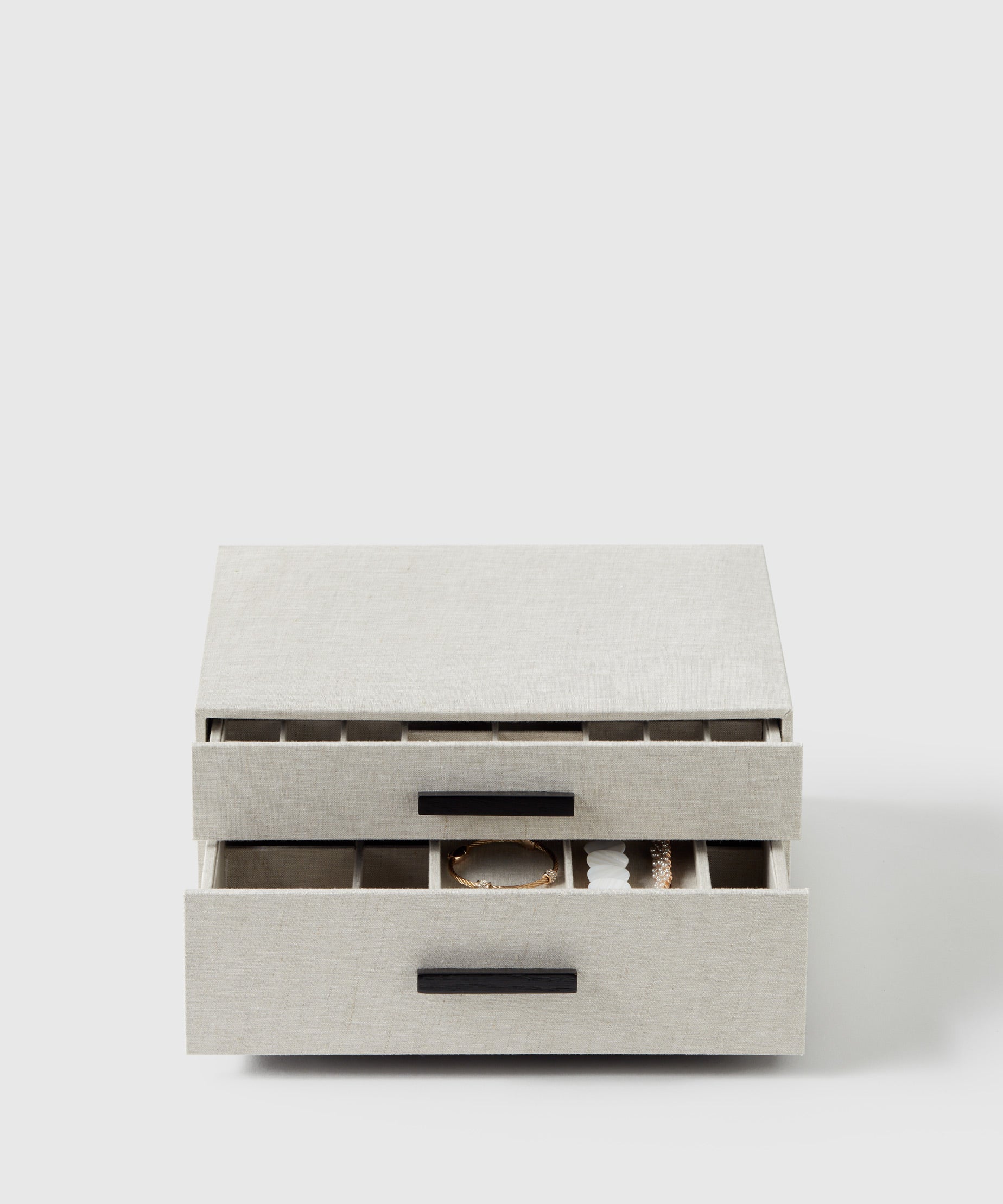 Linen Jewelry Storage & Organization Box