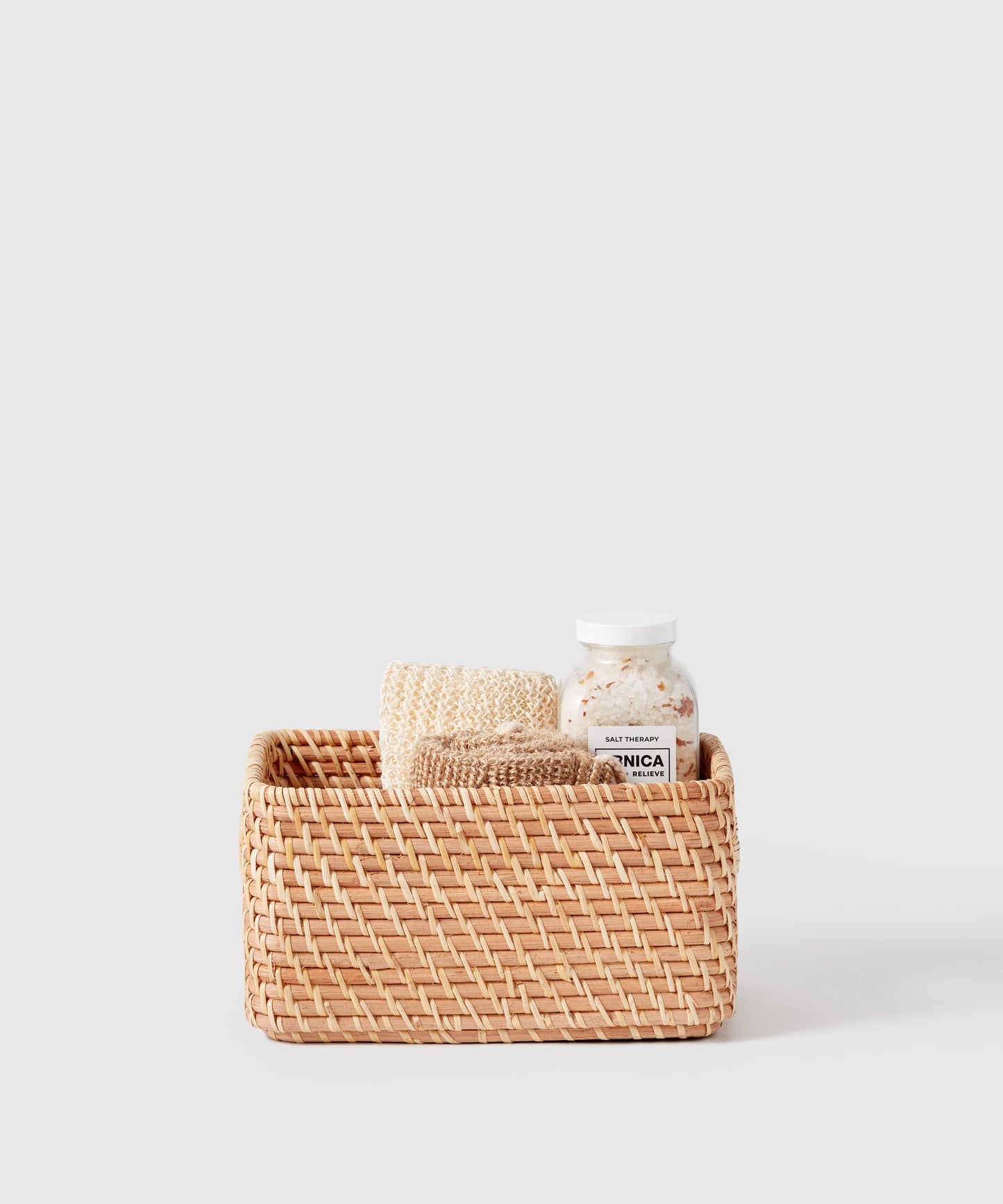 Small Woven Rattan Bin With Handles | Marie Kondo Official Site