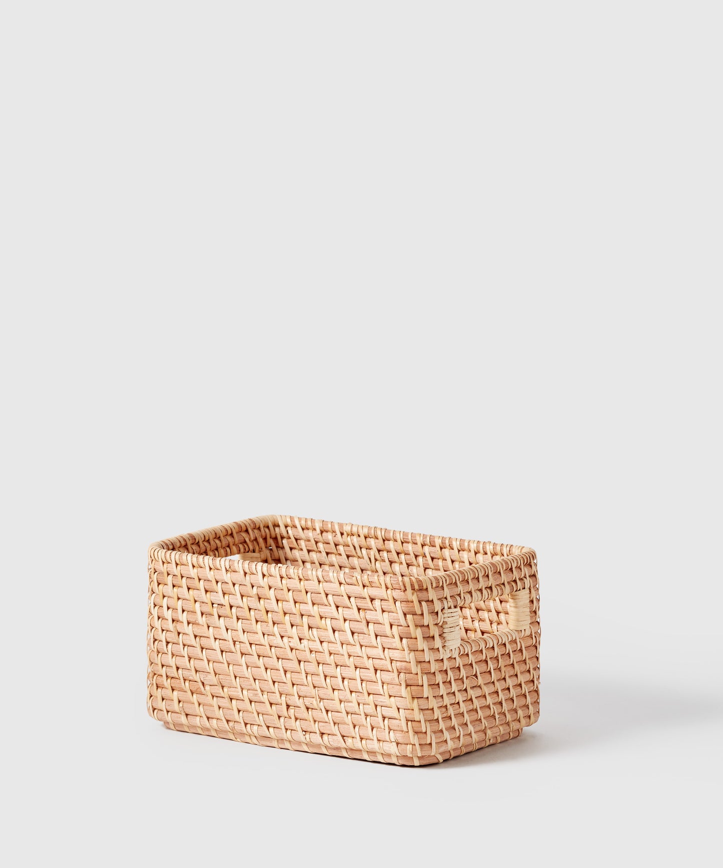 Small Woven Rattan Bin With Handles | Marie Kondo Official Site