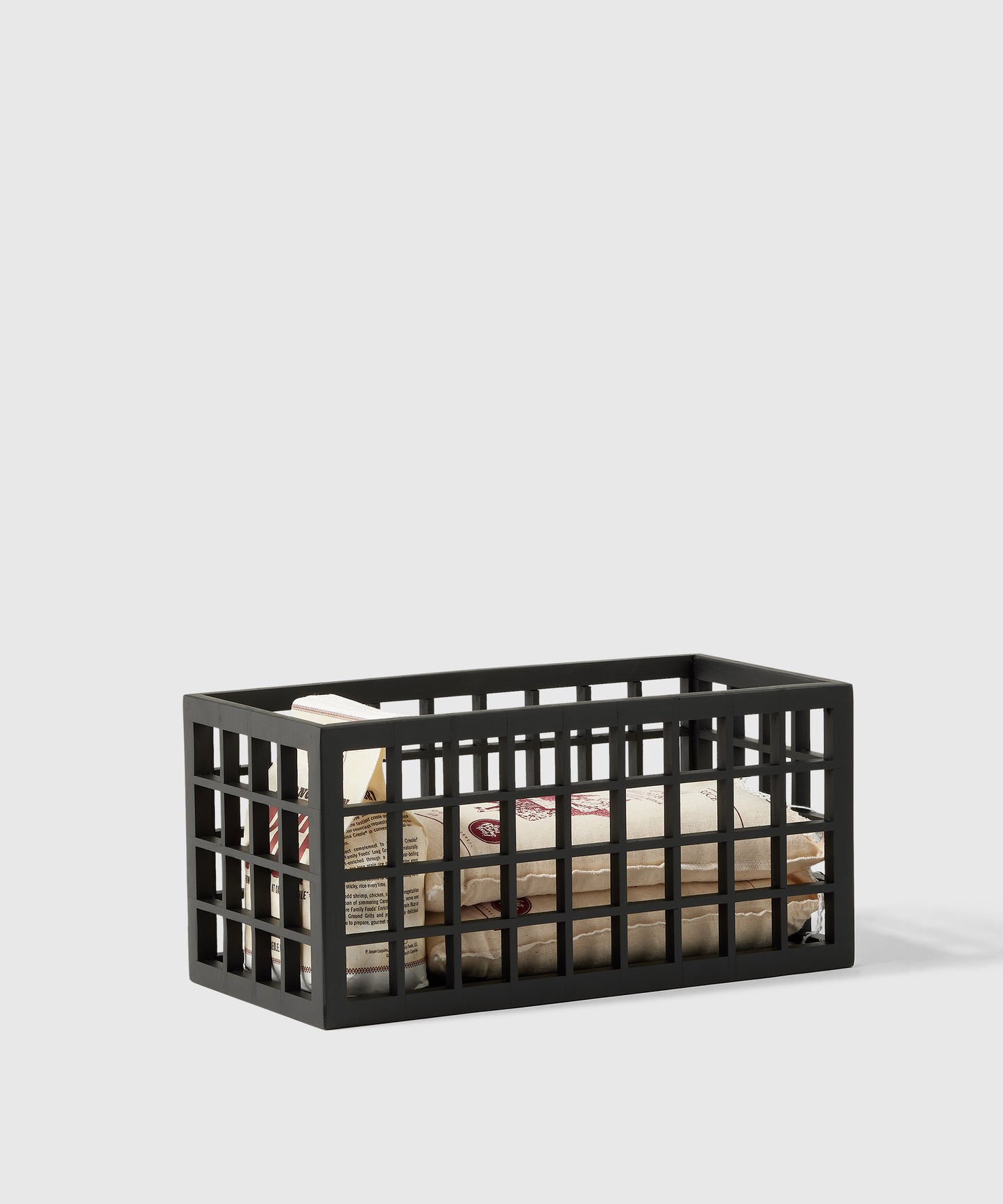 Narrow Bamboo Pantry Bin, Black | The Container Store x KonMari by Marie Kondo 