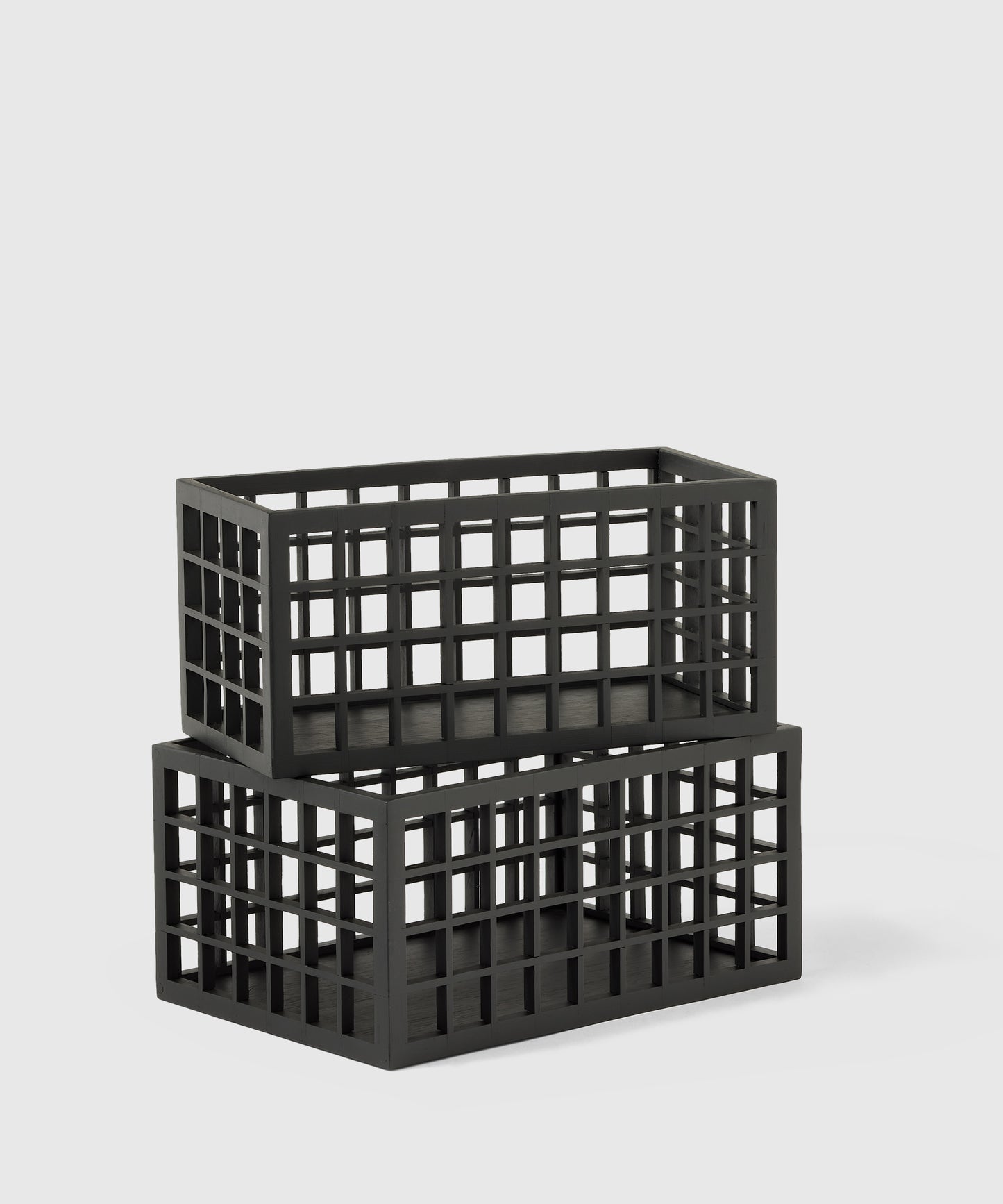 Bamboo Pantry Bin, Black | The Container Store x KonMari by Marie Kondo 