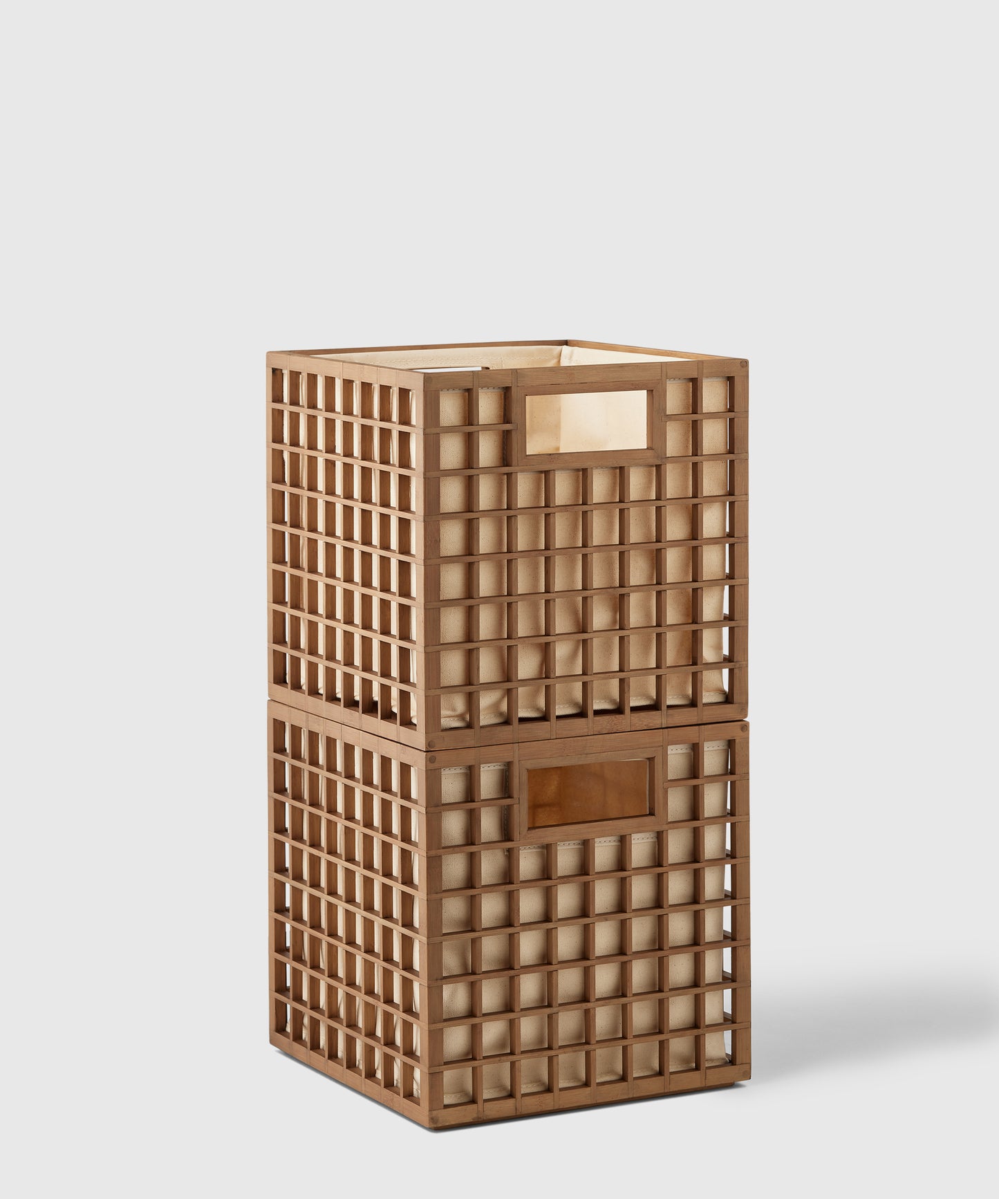 Bamboo Storage Cube with Liner | The Container Store x KonMari