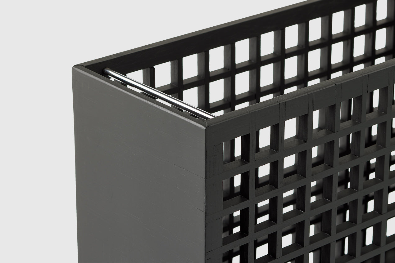 Bamboo File Organizer in Black | The Container Store x KonMari by Marie Kondo