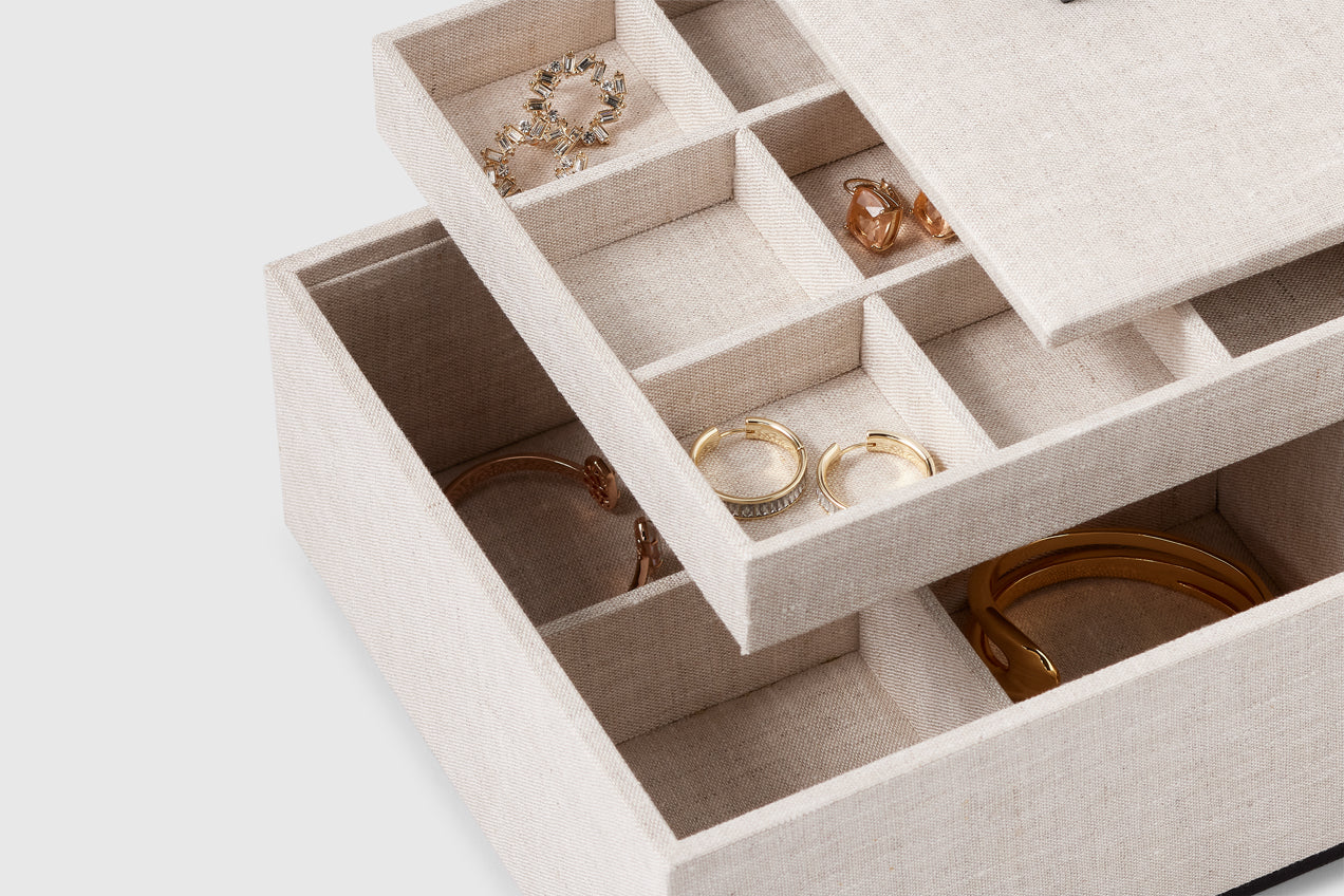 Linen Jewelry Bento Box | The Container Store x KonMari by Marie Kondo 