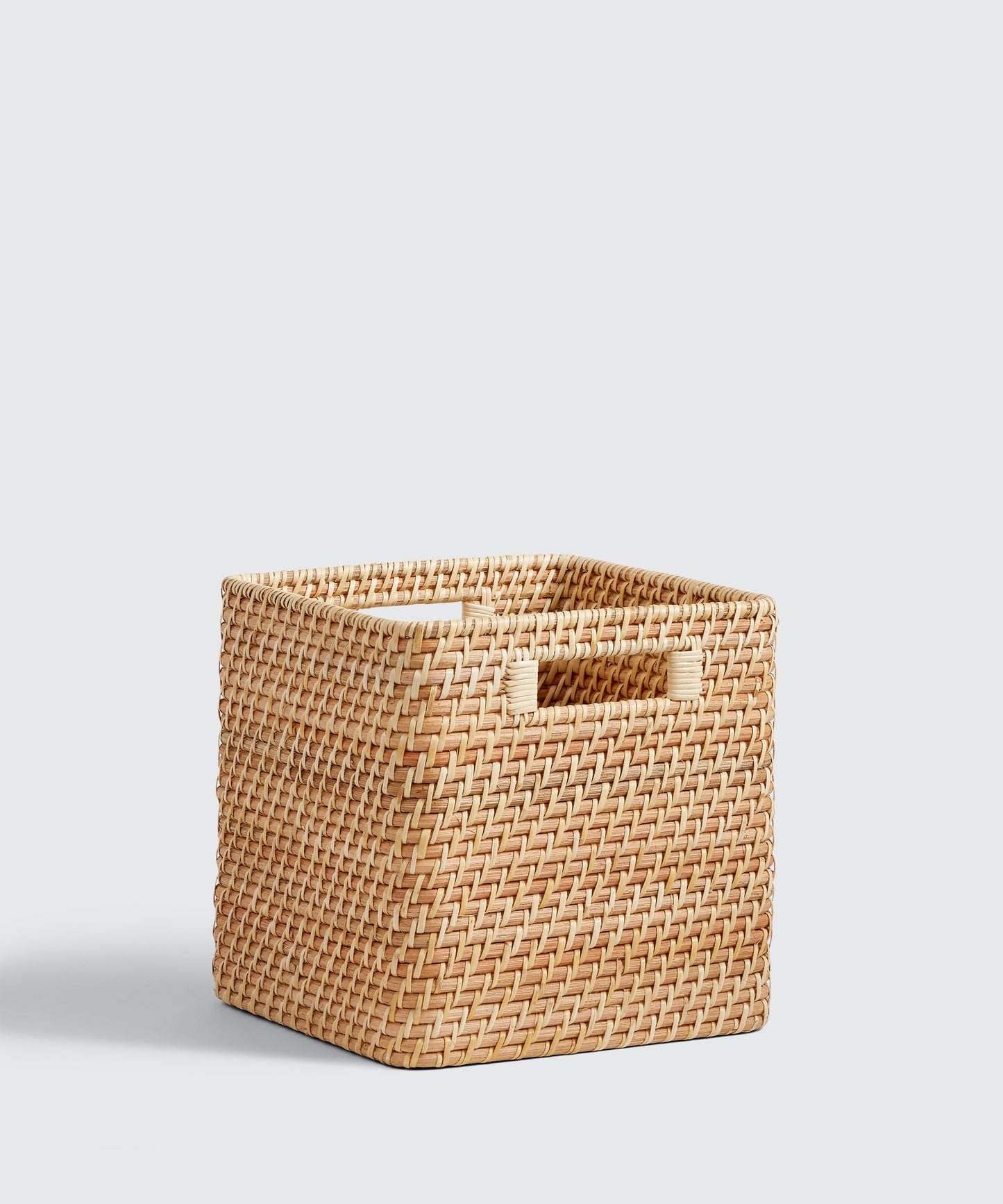 Medium Natural Rattan Storage Cube | The Container Store x KonMari