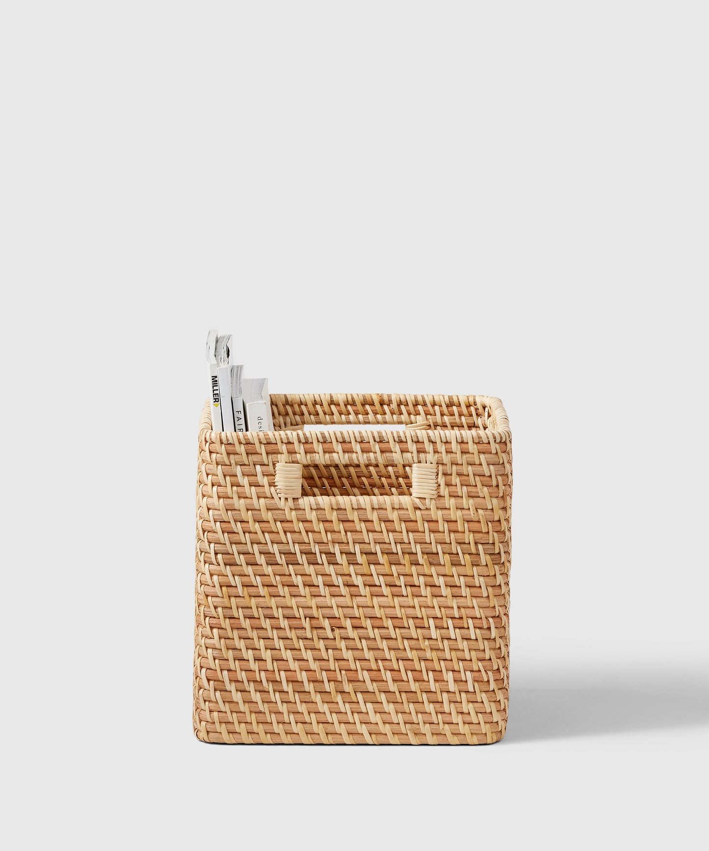 Medium Natural Rattan Storage Cube | The Container Store x KonMari