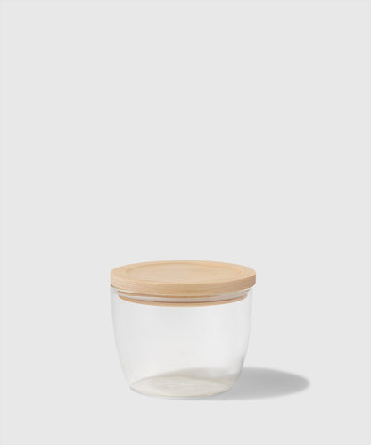 Small Modular Glass Canister With Birch Lid | The Container Store x KonMari