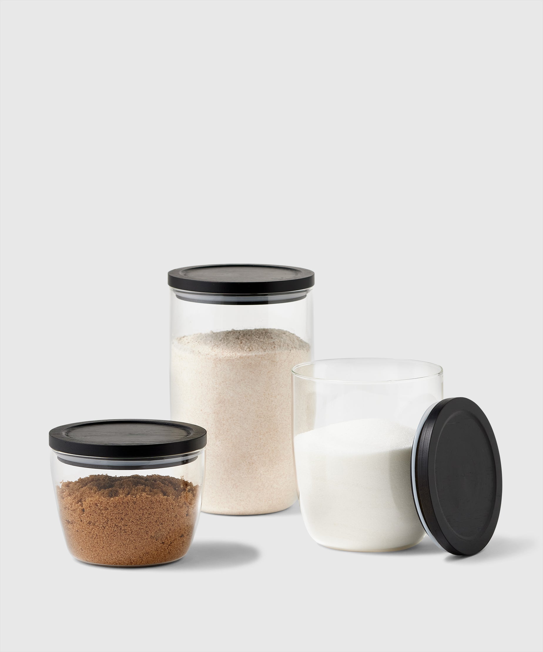 Modular Glass Canister With Black Lid | The Container Store x KonMari