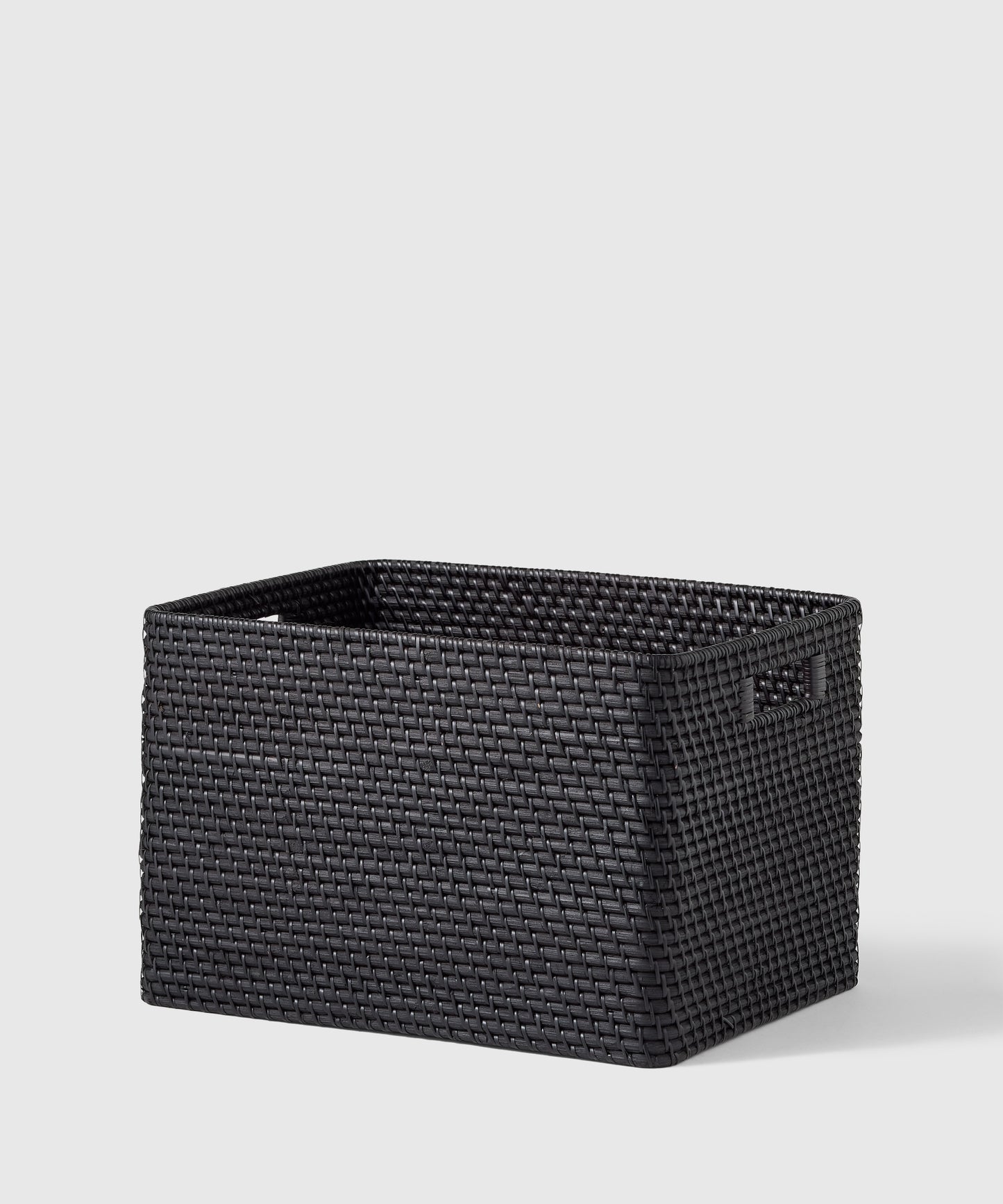 Extra-Large Woven Black Rattan Bin | The Container Store x KonMari by Marie Kondo 