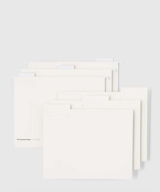 Hanging File Folders, Set of 12 | The Container Store x KonMari by Marie Kondo 