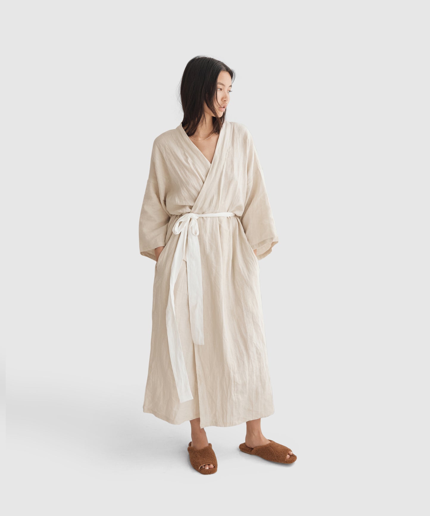 Linen Kimono Robe by Deiji Studios | KonMari by Marie Kondo