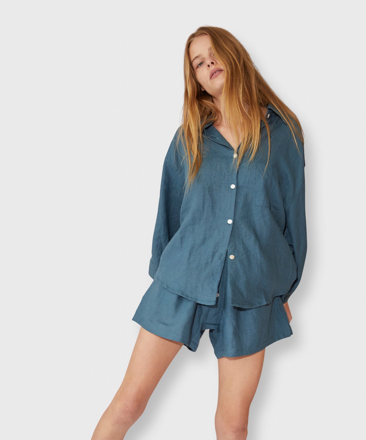 Linen Pajama Set With Shorts | Spa lover Gifts | Shop at KonMari