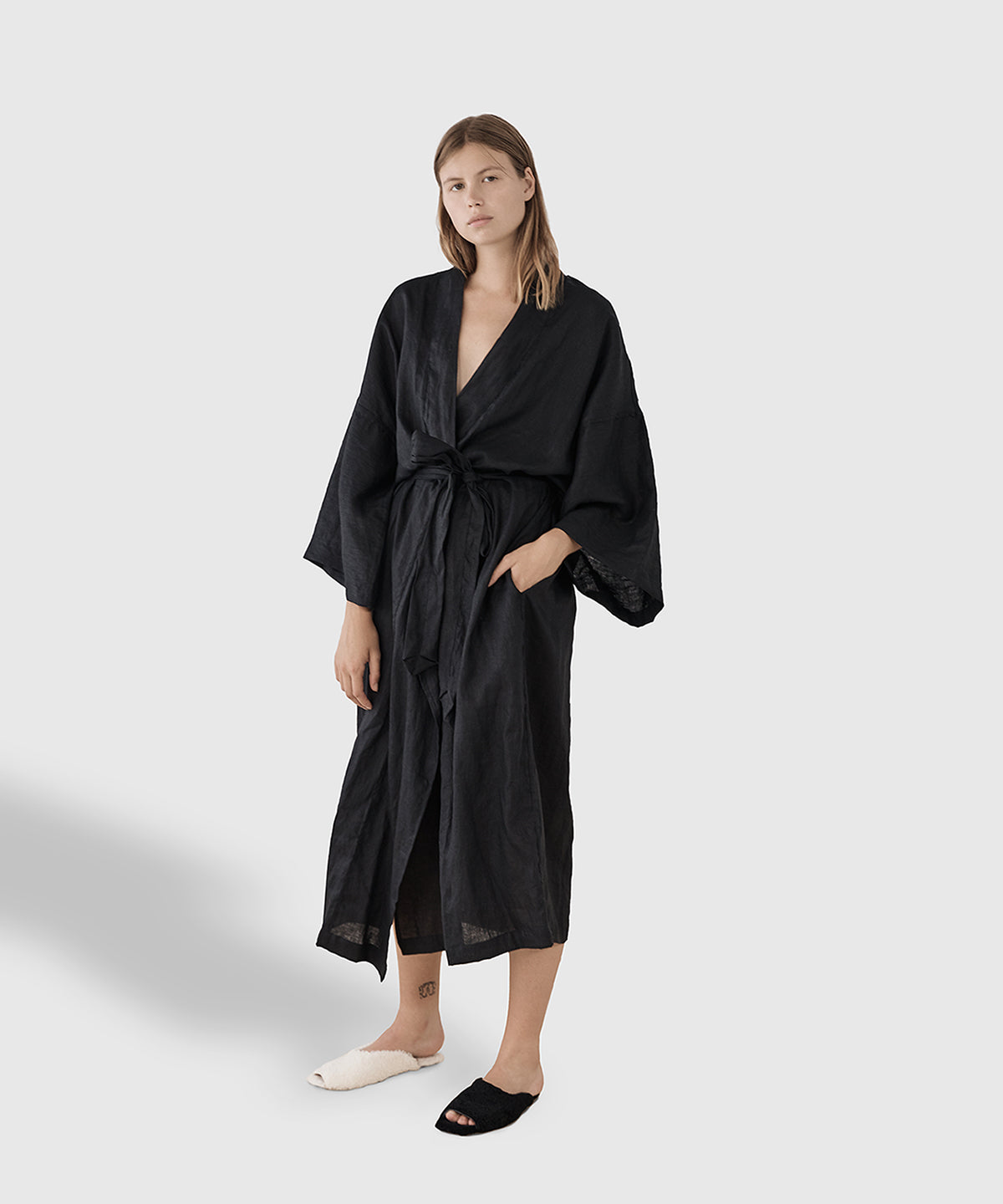 Linen Kimono Robe by Deiji Studios | KonMari by Marie Kondo