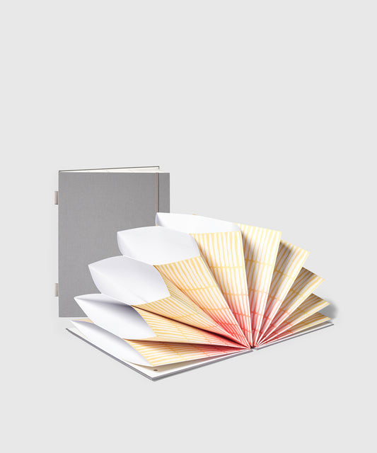 Grey Linen Accordion Folio | KonMari by Marie Kondo 