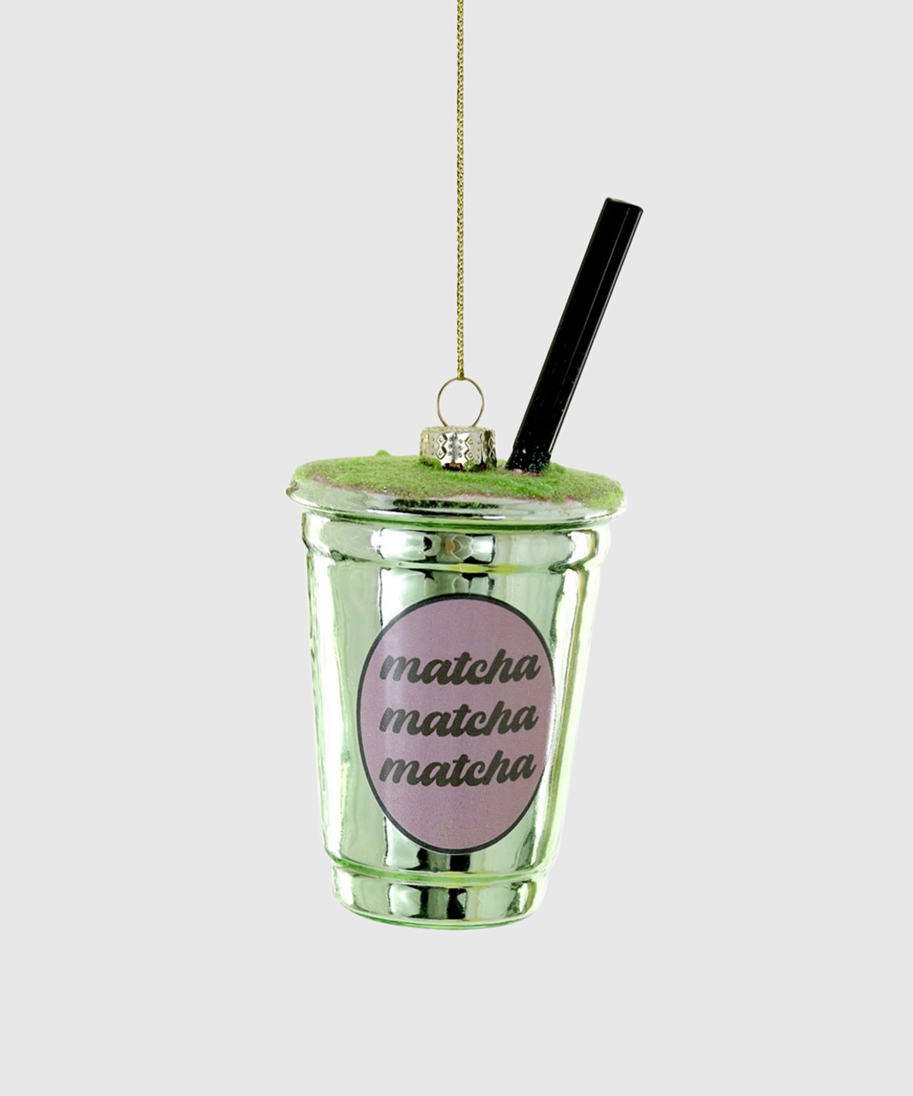 Glass Iced Matcha Latte Ornament | Holiday Decor | KonMari by Marie Kondo 