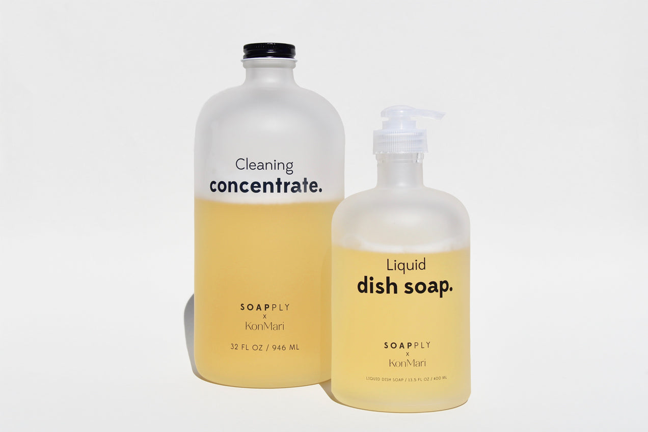 Soapply x KonMari Dish Soap Glass Bottle