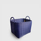Woven Recycled Plastic Storage Basket in Indigo | KonMari by Marie Kondo 