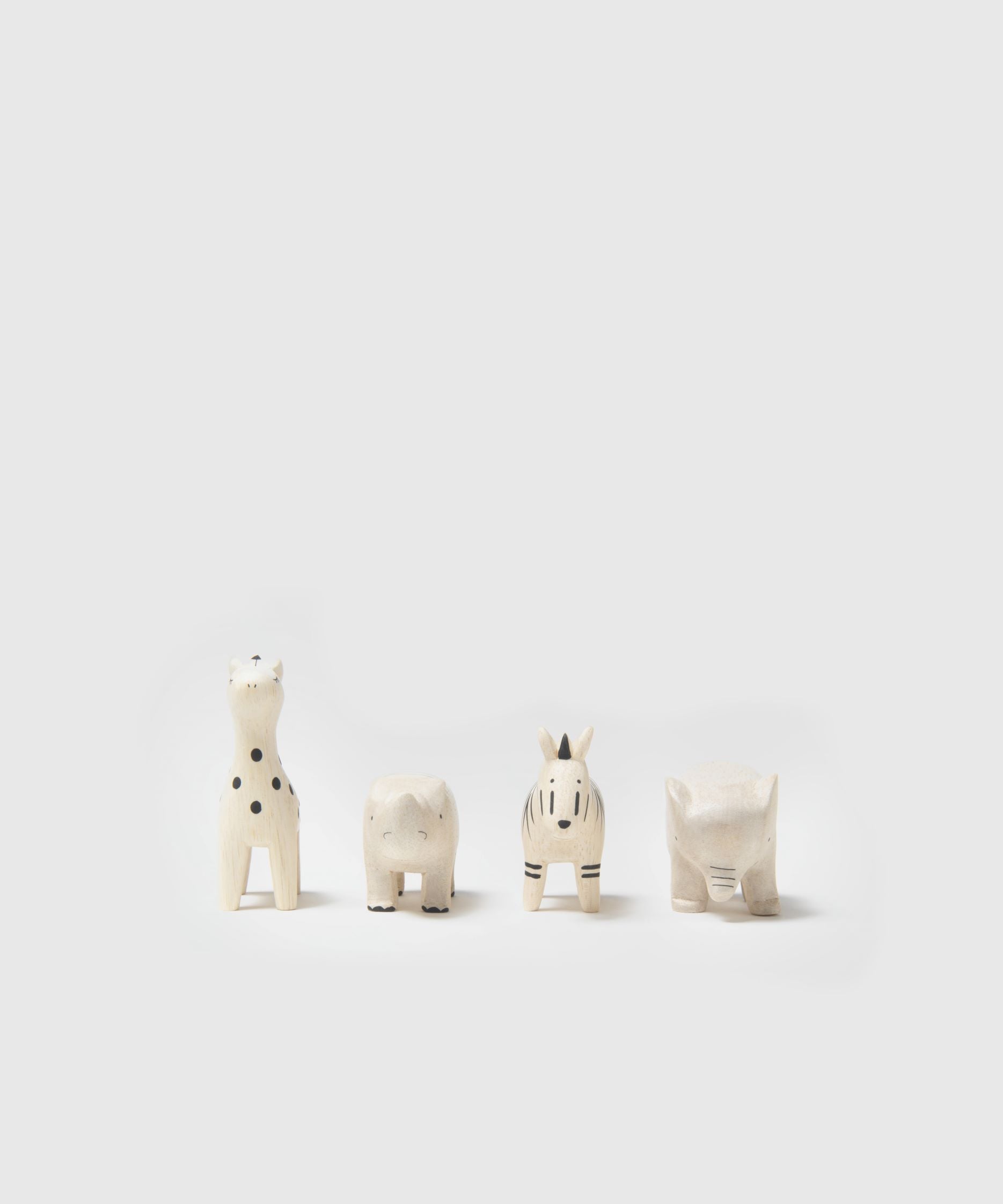 Hand-Carved Japanese Wooden Safari Animals | KonMari by Marie Kondo