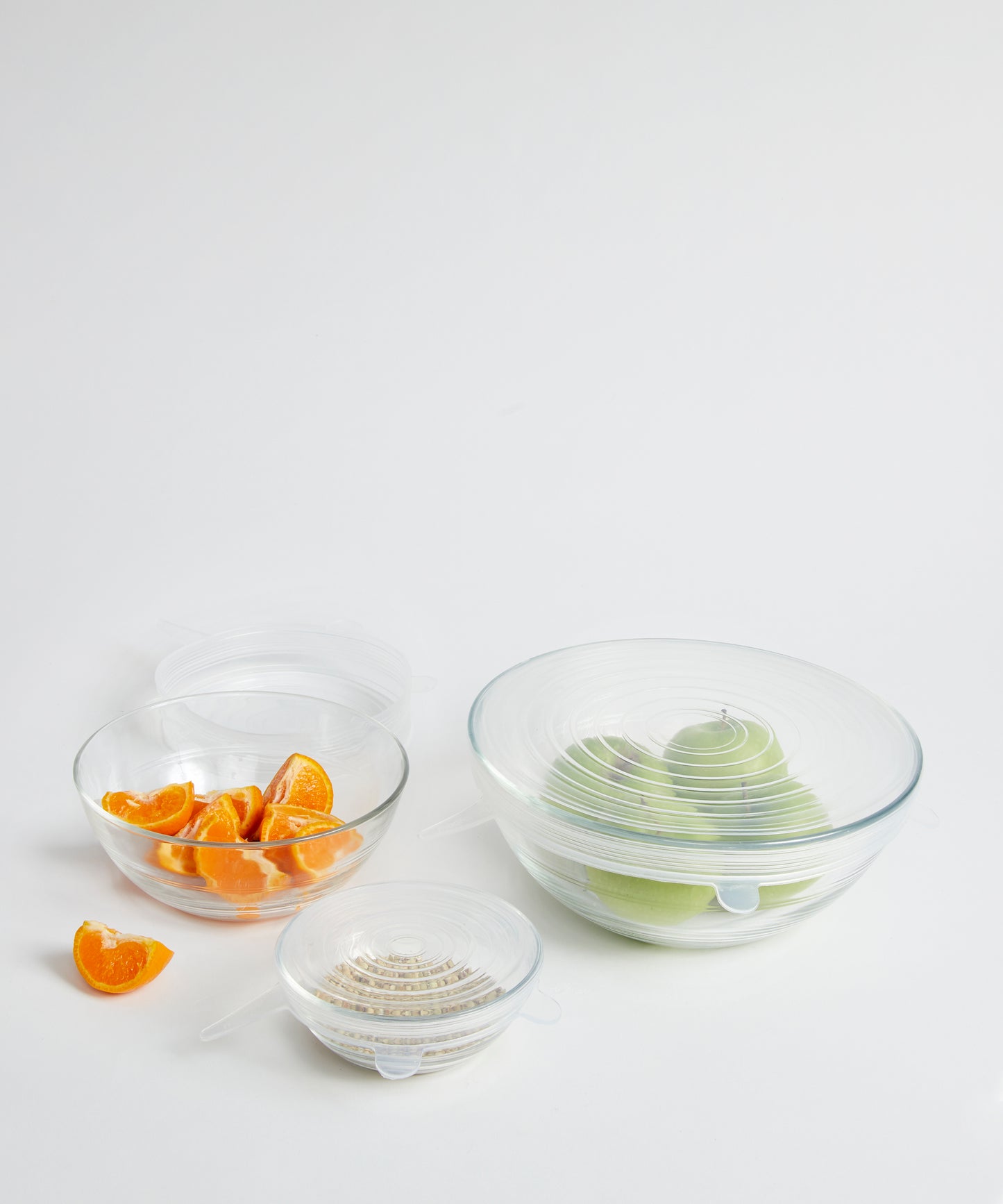 Stretchable Reusable Low Waste Silicone Lid Set | KonMari | Marie Kondo