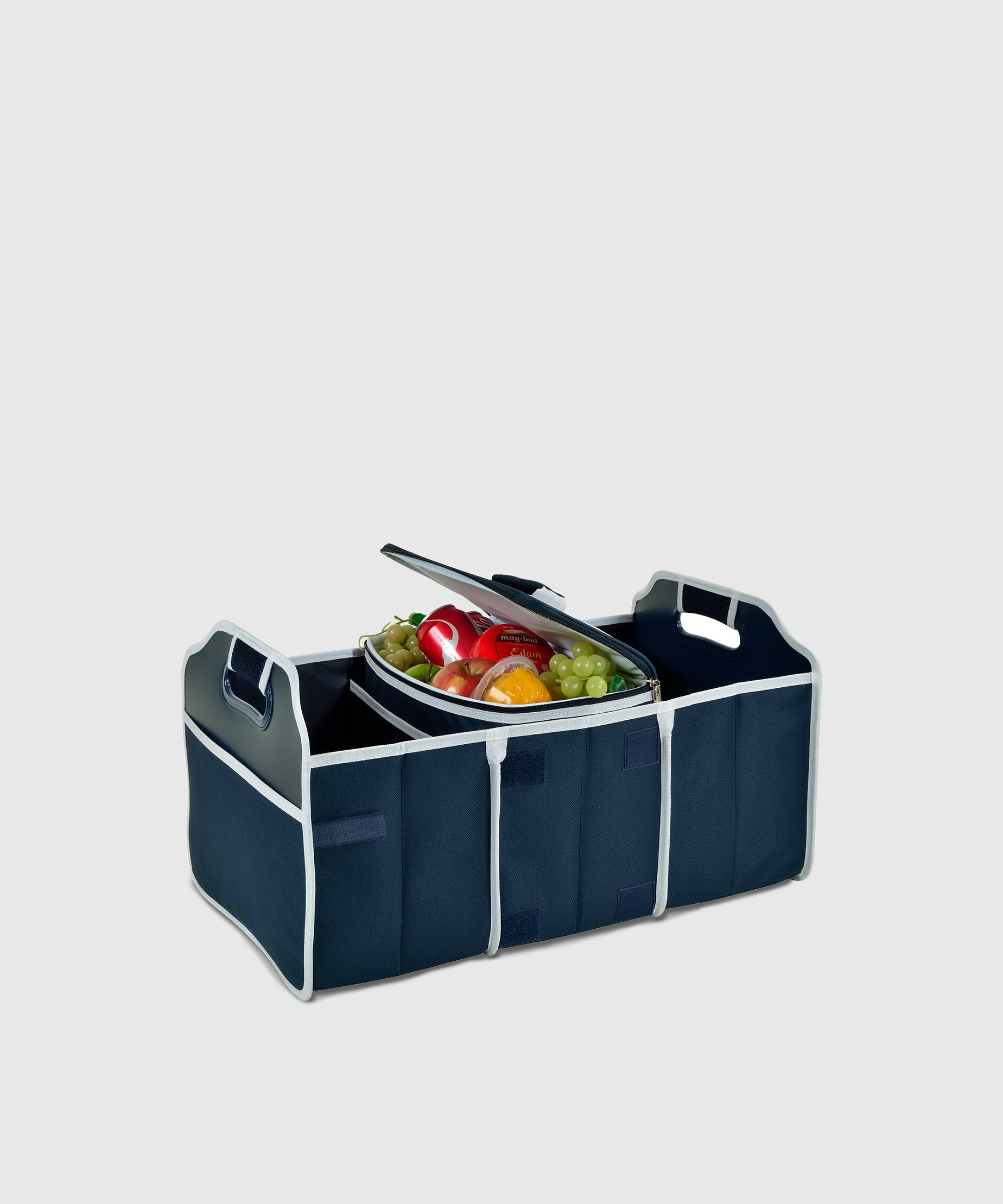 Foldable Car Trunk Organizer w/ Cooler Bag