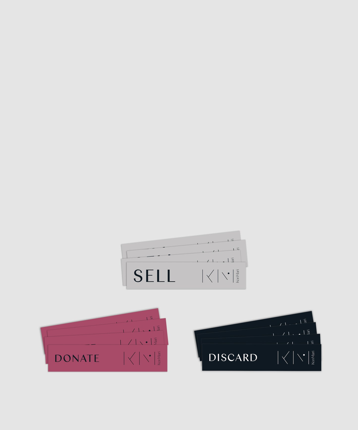 "Donate, Discard, Sell" Sticker Pack I Shop at KonMari by Marie Kondo